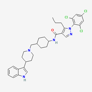Chemical structure of PDE10A-IN-2 hydrochloride