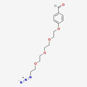 Chemical structure of Benzaldehyde-PEG4-azide
