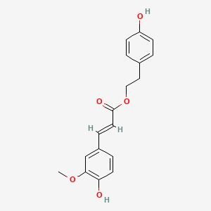 Chemical structure of p-Hydroxyphenethyl trans-ferulate