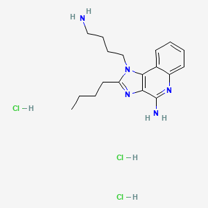Chemical structure of AXC-715 trihydrochloride