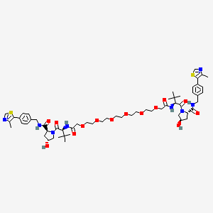 Chemical structure of Homo-PROTAC pVHL30 degrader 1