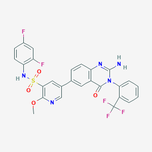 Chemical structure of GSK-F1