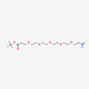 Chemical structure of Amino-PEG5-Boc