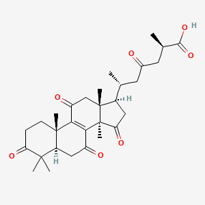 Chemical structure of Ganoderic acid E