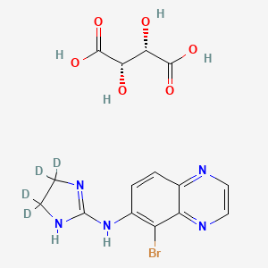 Chemical structure of Brimonidine-d4 D-tartrate