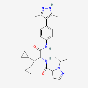 Chemical structure of (R)-IL-17 modulator 4