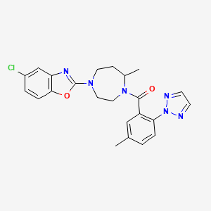 Chemical structure of Suvorexant, (A+-)-