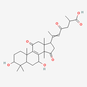 Chemical structure of Ganoderenic acid B