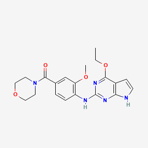 Chemical structure of LRRK2 inhibitor 1