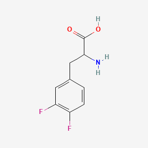 Chemical structure of 3,4-Difluorophenylalanine