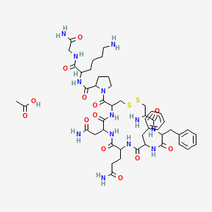 Chemical structure of Felypressin acetate