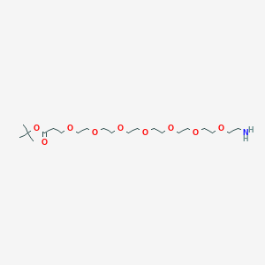 Chemical structure of Amino-PEG7-t-butyl ester