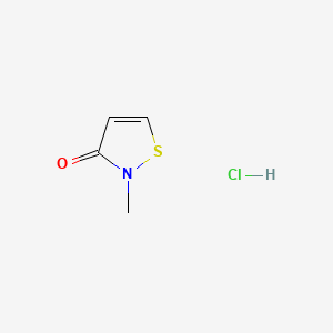 Chemical structure of Methylisothiazolinone hydrochloride