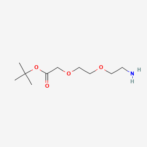 Chemical structure of H2N-PEG2-CH2COOtBu
