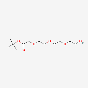 Chemical structure of Hydroxy-PEG3-CH2-Boc