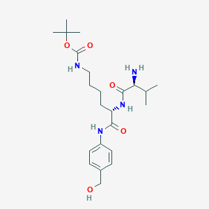 Chemical structure of PAB-Val-Lys-Boc