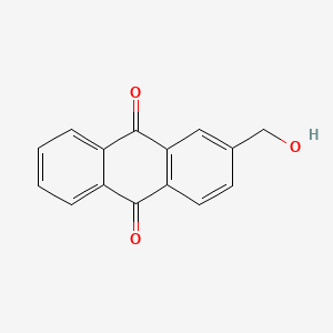 Chemical structure of 2-(Hydroxymethyl)anthraquinone