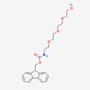 Chemical structure of Fmoc-NH-PEG4-alcohol