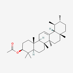 Chemical structure of α-Amyrin acetate