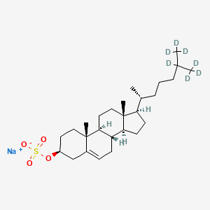 Chemical structure of Cholesterol sulfate sodium-d7