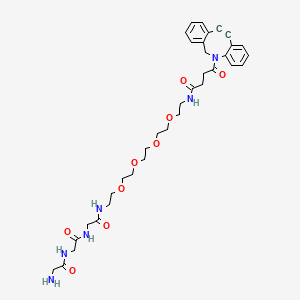 Chemical structure of Gly-Gly-Gly-PEG4-DBCO