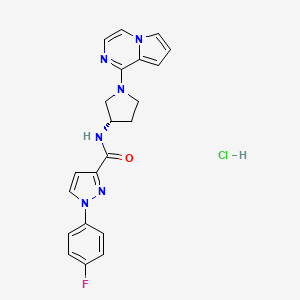 Chemical structure of CXCR7 antagonist-1 hydrochloride