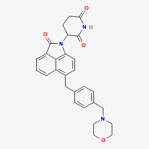 Chemical structure of (Rac)-CFT7455
