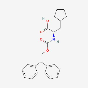 Chemical structure of Fmoc-Cpa-OH