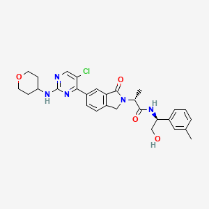 Chemical structure of ERK1/2 inhibitor 1