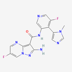 Chemical structure of Tuvusertib