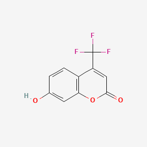 Chemical structure of 4-(Trifluoromethyl)umbelliferone