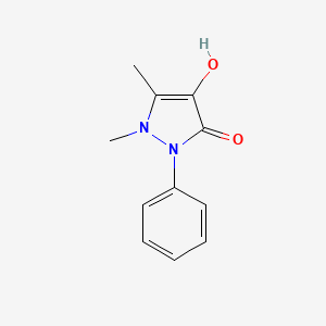 Chemical structure of 4-Hydroxyantipyrine
