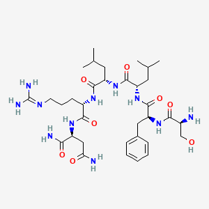 Chemical structure of TRAP-6 amide