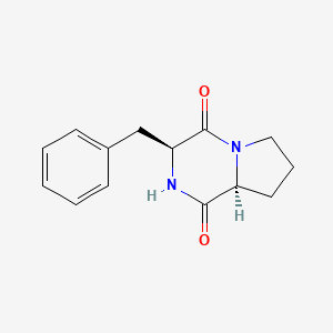 Chemical structure of Cyclo(L-Phe-L-Pro)