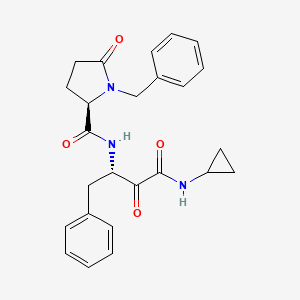 Chemical structure of (1S,2R)-Alicapistat