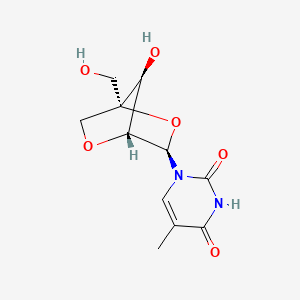 Chemical structure of 1-(2'-O-4-C-Methylene-beta-D-ribofuranosyl)thymine