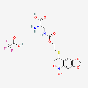 Chemical structure of GFP150 TFA