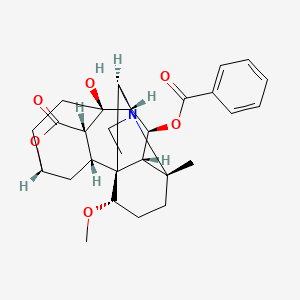 Chemical structure of 6-Benzoylheteratisine