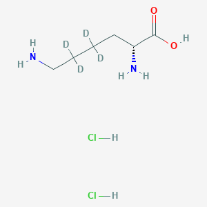 Chemical structure of D-Lysine-4,4,5,5-D4 2hcl