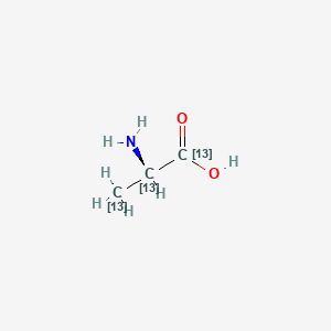 Chemical structure of L-Alanine-13C3
