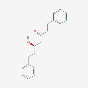 Chemical structure of (R)-5-Hydroxy-1,7-diphenyl-3-heptanone