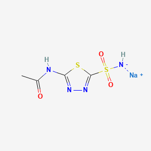 Chemical structure of Acetazolamide sodium