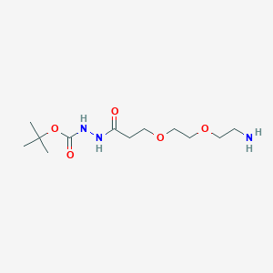 Chemical structure of Amino-PEG2-t-Boc-hydrazide