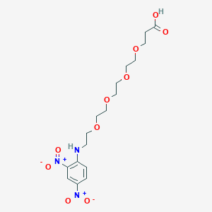 Chemical structure of DNP-PEG4-acid