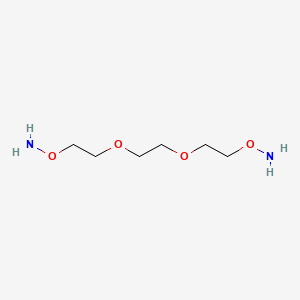 Chemical structure of Bis-aminooxy-PEG2