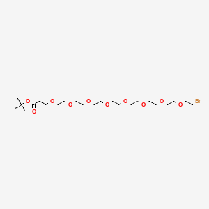 Chemical structure of Bromo-PEG8-Boc