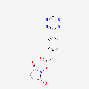 Chemical structure of Methyltetrazine-NHS ester