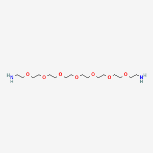 Chemical structure of Amino-PEG7-amine