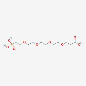 Chemical structure of Carboxy-PEG4-phosphonic acid