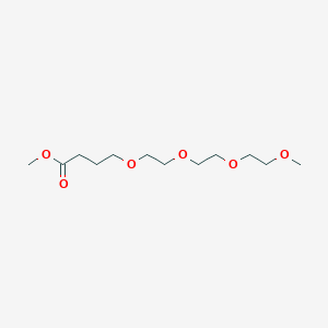 Chemical structure of m-PEG4-CH2-methyl ester